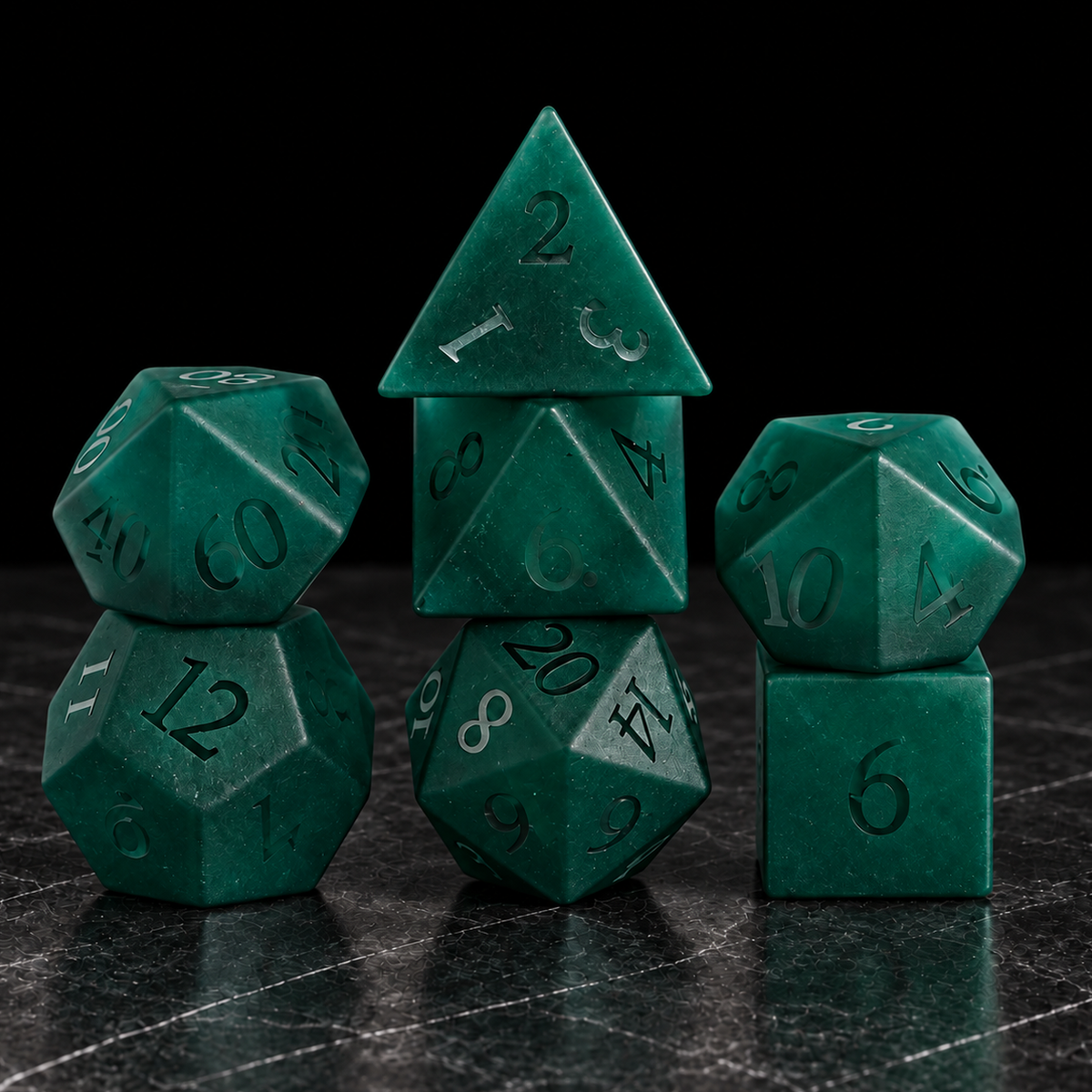 Pineward Oath - Gemstone Dice Set - image 1
