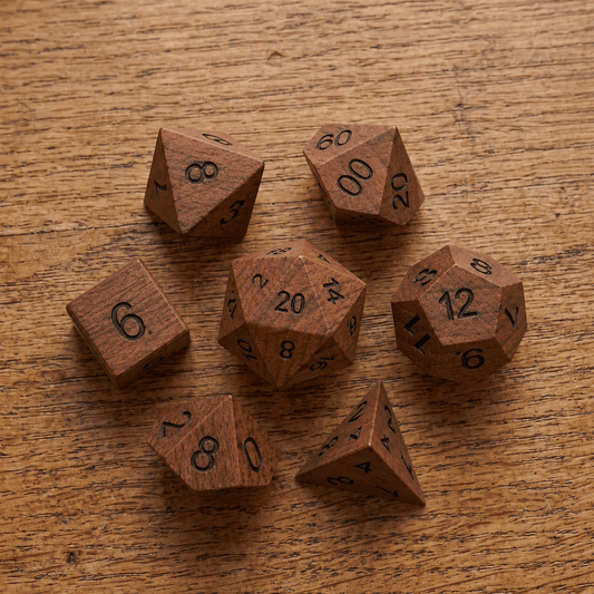 Rosewood - Wood Dice Set