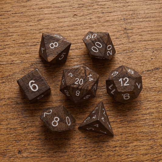 Black Walnut - Wood Dice Set