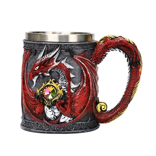 The Red Dragon Jewel Mug