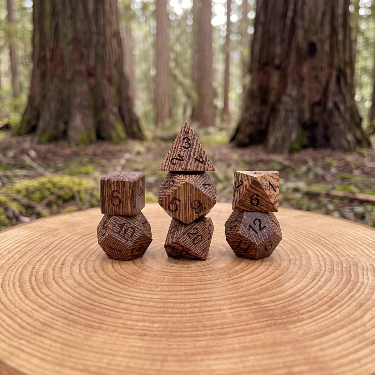 Wild Grain - Wood Dice Set Wild Grain - Wood Dice Set