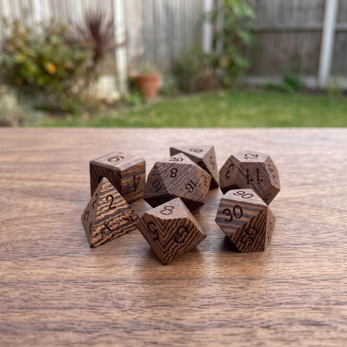 Wild Grain - Wood Dice Set Wild Grain - Wood Dice Set