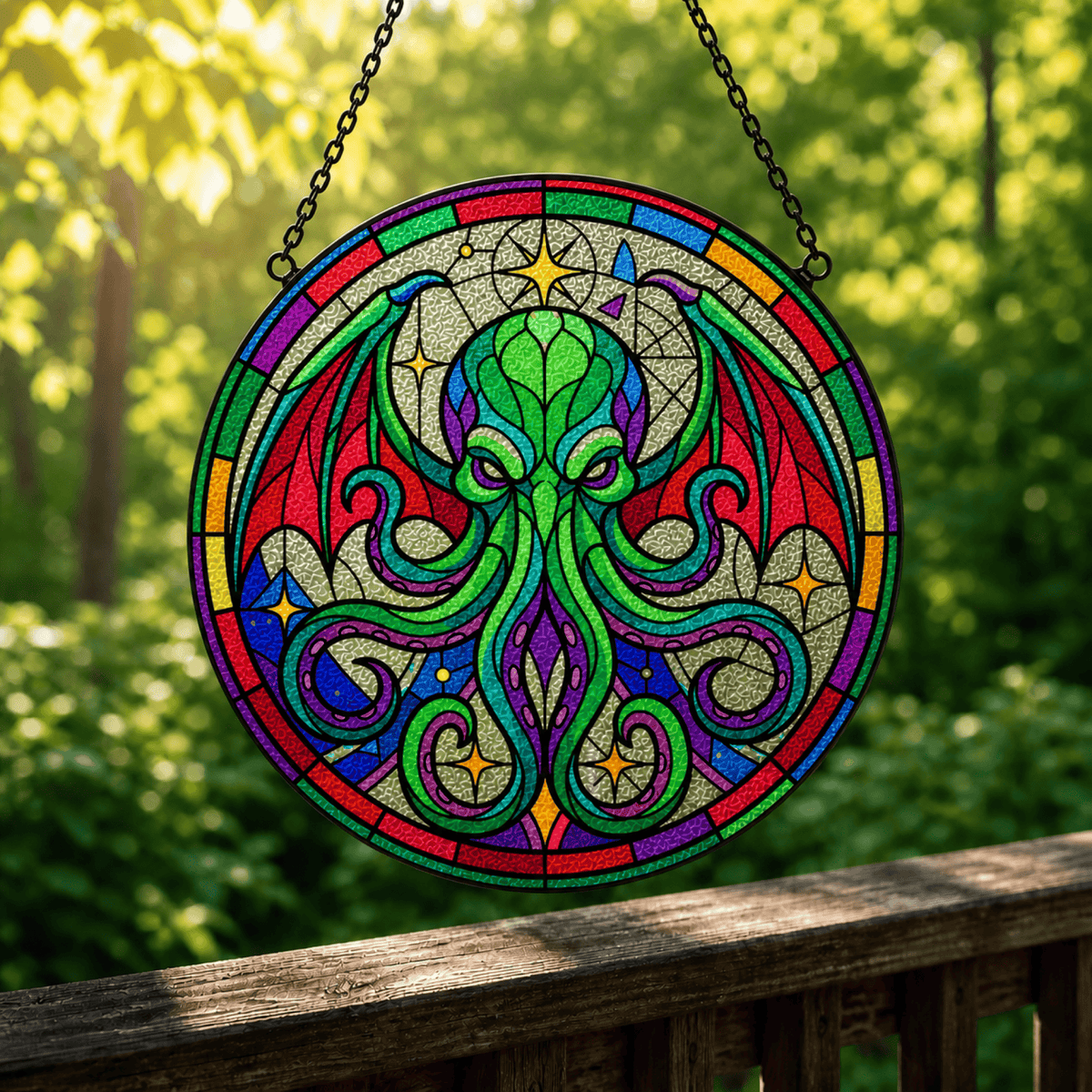 Astral Devourer - Stained Glass Suncatcher