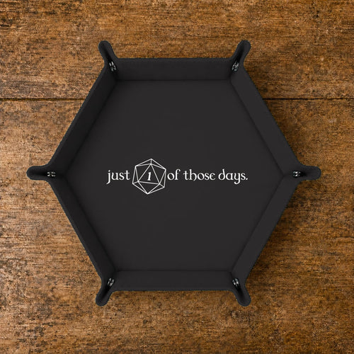 Just A Natural One Day - DICE TRAY Just A Natural One Day Dice Tray | Foldable PU Leather D&D Tray