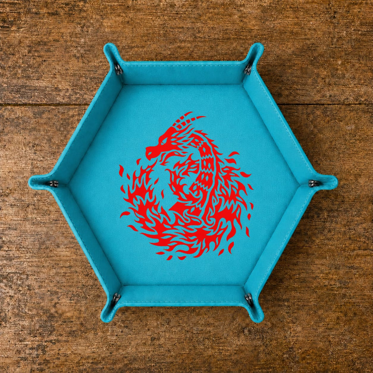 Flaming Tribal Dragon - DICE TRAY