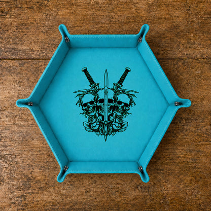 Skulls And Swords Dark Crest - DICE TRAY