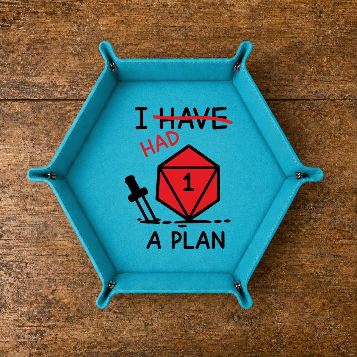 I Had A Plan Natural One - DICE TRAY
