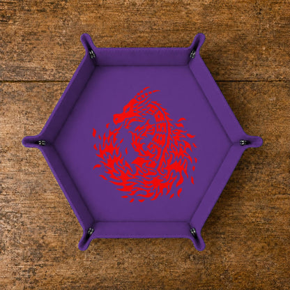 Flaming Tribal Dragon - DICE TRAY