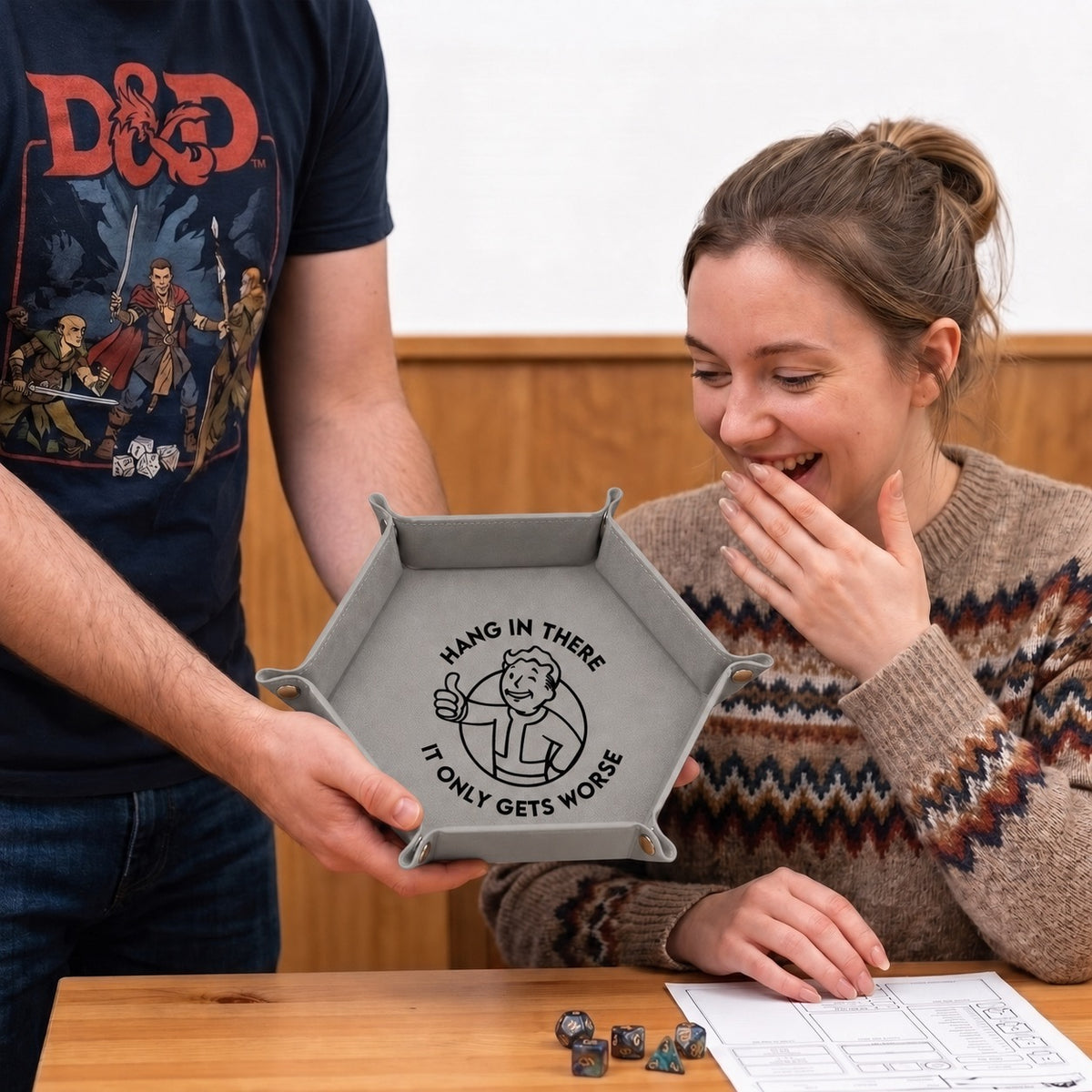 Hang In There It Gets Worse - DICE TRAY