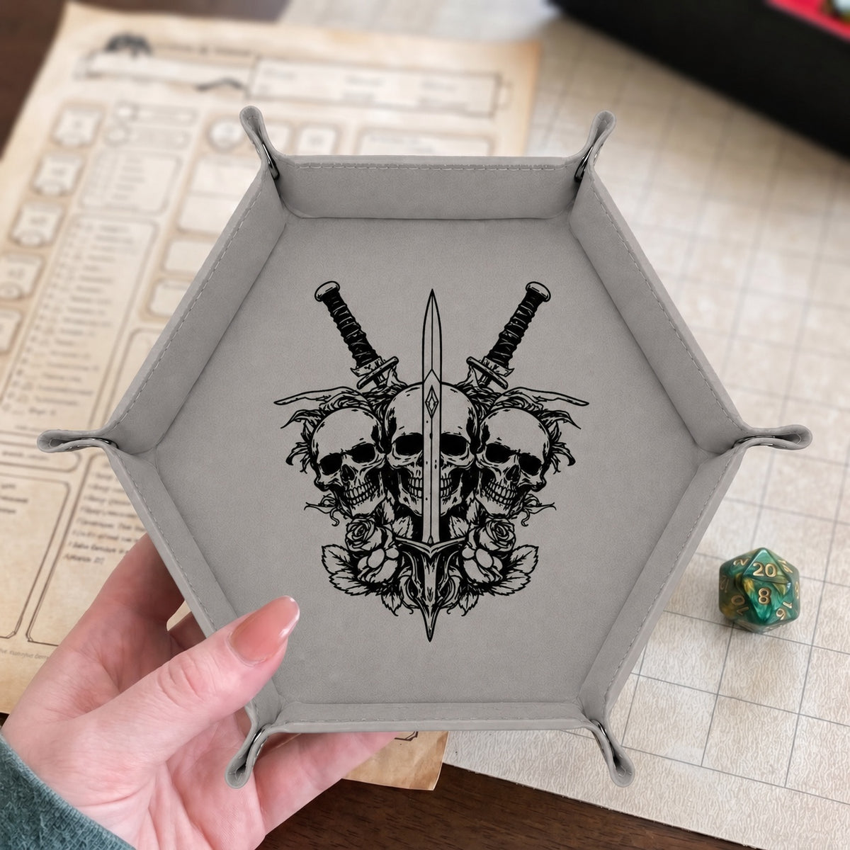 Skulls And Swords Dark Crest - DICE TRAY