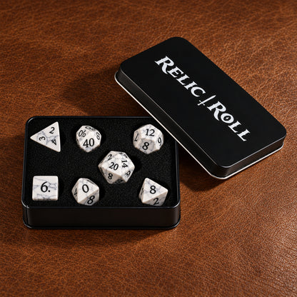 Winterweb Relic - Relic Roll presentation box with dice set
