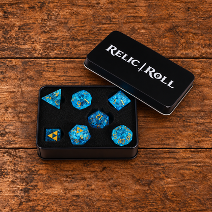 Tempest Shard gemstone DnD dice set image 01