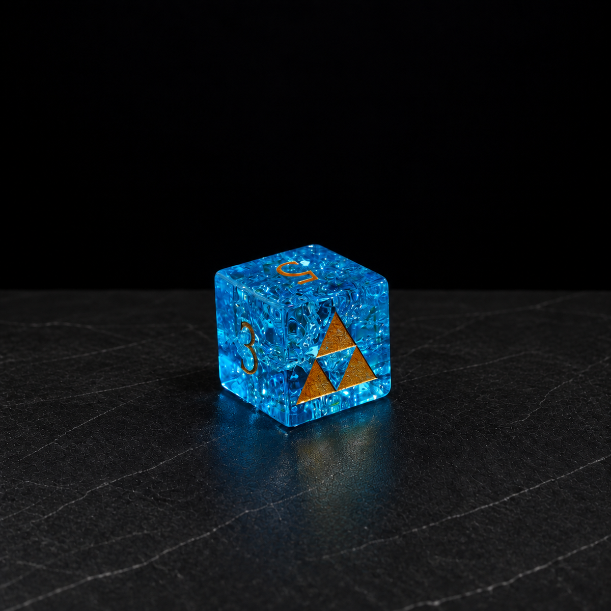 Tempest Shard gemstone DnD dice set image 03