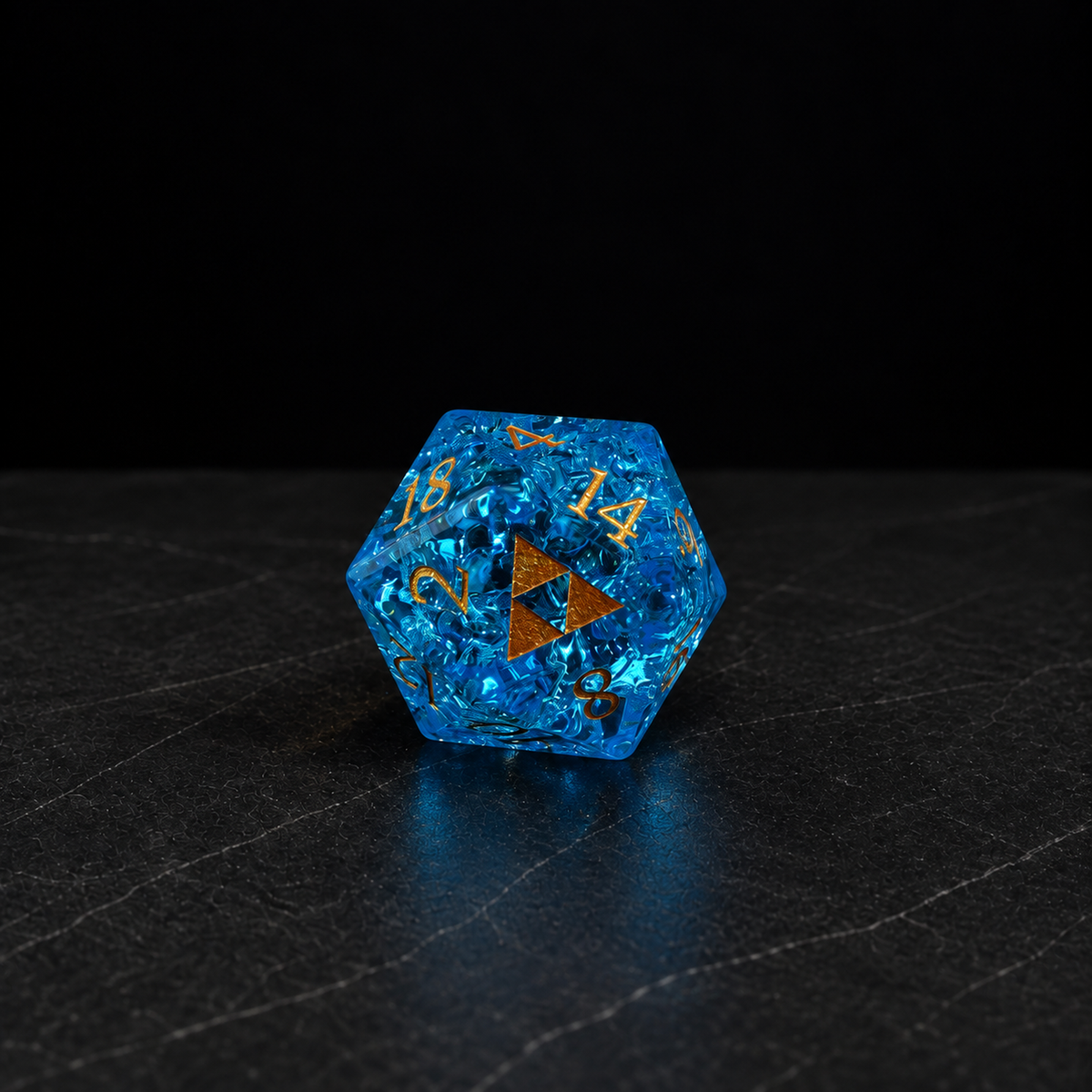 Tempest Shard gemstone DnD dice set image 04