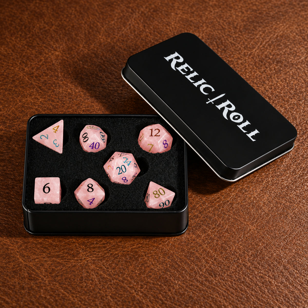 Prismrose Oracle - Relic Roll presentation box with dice set