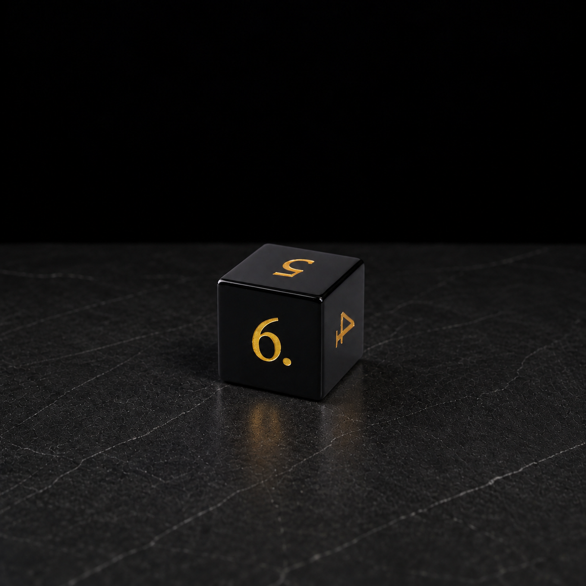 Night Sovereign gemstone DnD dice set image 03