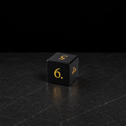 Night Sovereign gemstone DnD dice set image 03