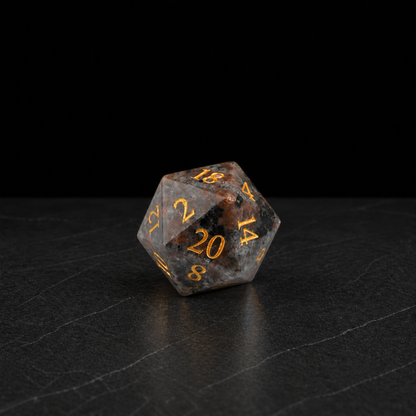 Cinder Mosaic smoky gray D20 detail