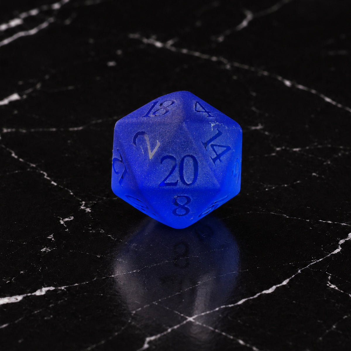 Azure Phantom D20 - Blue Gemstone DnD dice set