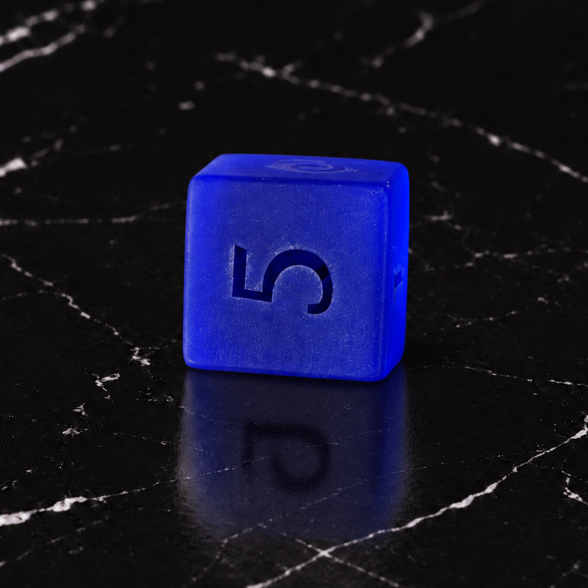 Azure Phantom D6 - Blue Gemstone DnD dice set