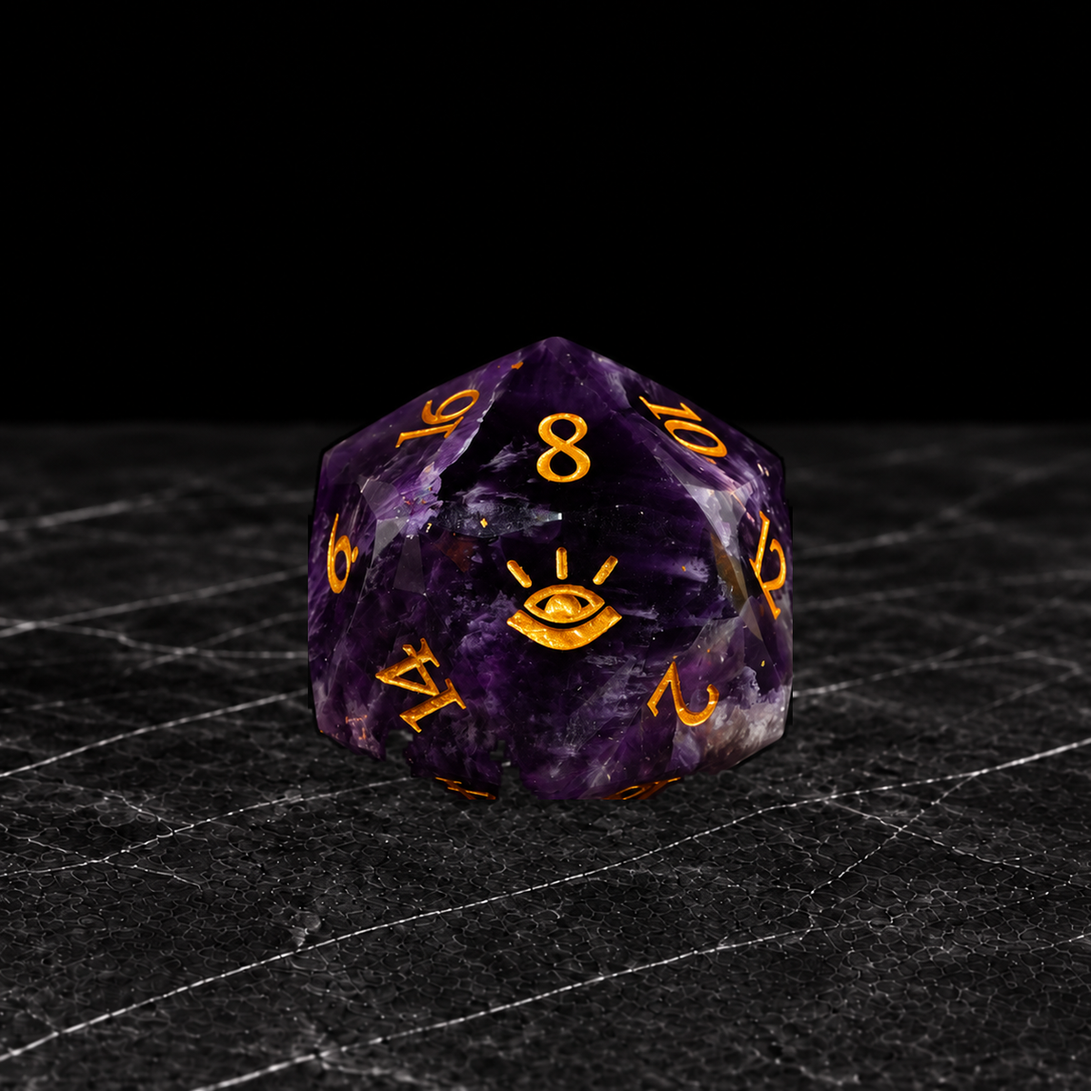 All-Seeing Violet - Gemstone Dice Set - image 2