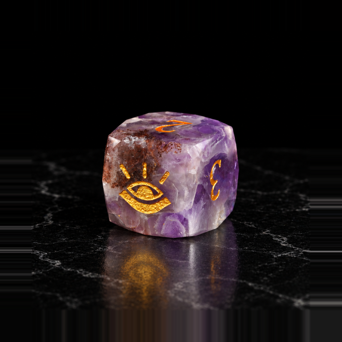 All-Seeing Violet - Gemstone Dice Set - image 3