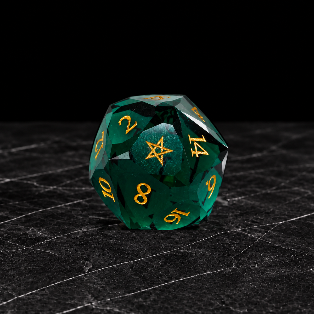 Evergreen Starfall - Gemstone Dice Set - image 2