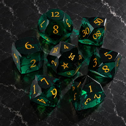 Evergreen Starfall - Gemstone Dice Set - image 4