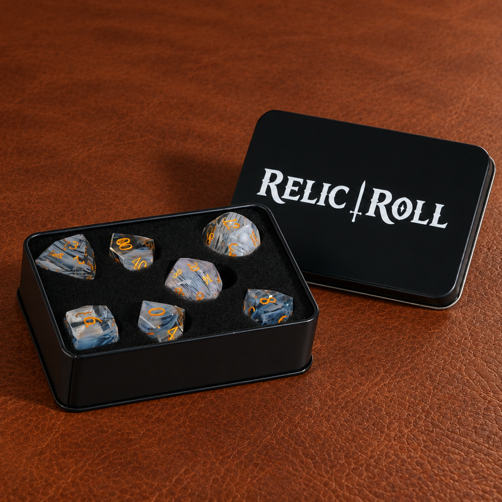 Winterfire Aurora - Gemstone Dice Set - image 5