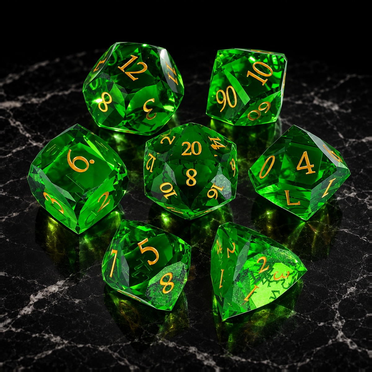Verdant Crown - Gemstone Dice Set - image 4