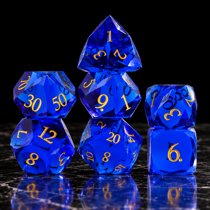Sapphire Dominion - Gemstone Dice Set - image 1