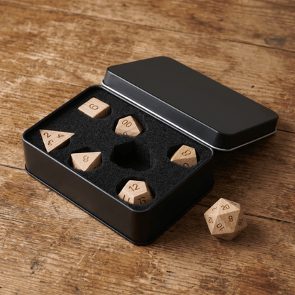 Geloho Beechwood - Wood Dice Set