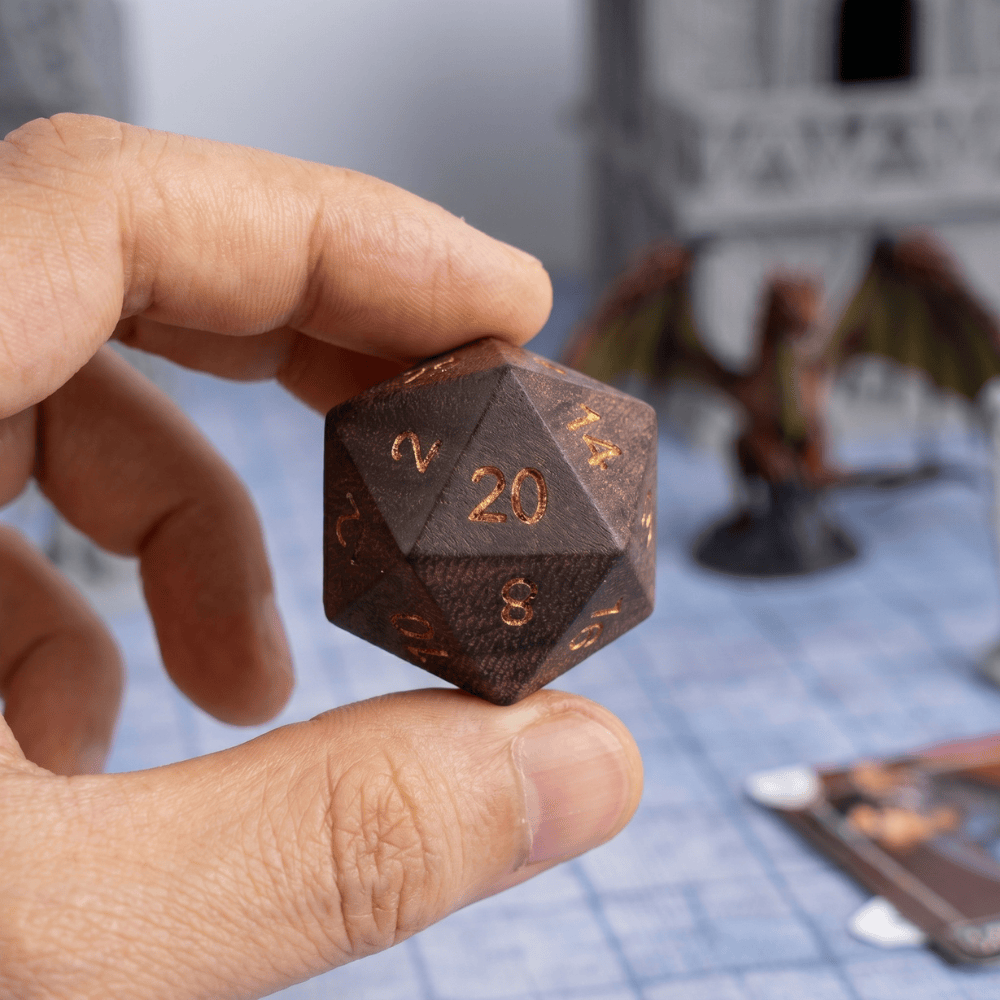 Geloho Black Walnut - Wood Dice Set