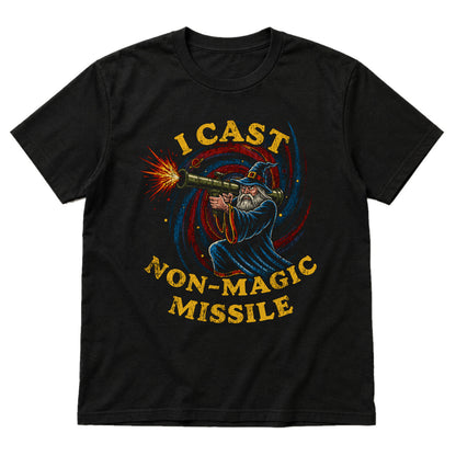 I Cast Non-Magic Missile - DnD T-Shirt main product image on white background