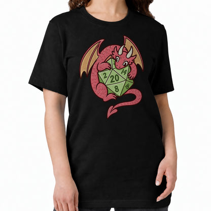 Dragon’s Lucky D20 - DnD T-Shirt women fit image
