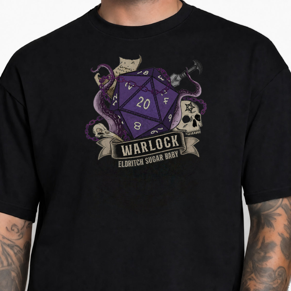 Eldritch Sugar Baby - DnD T-Shirt male studio image