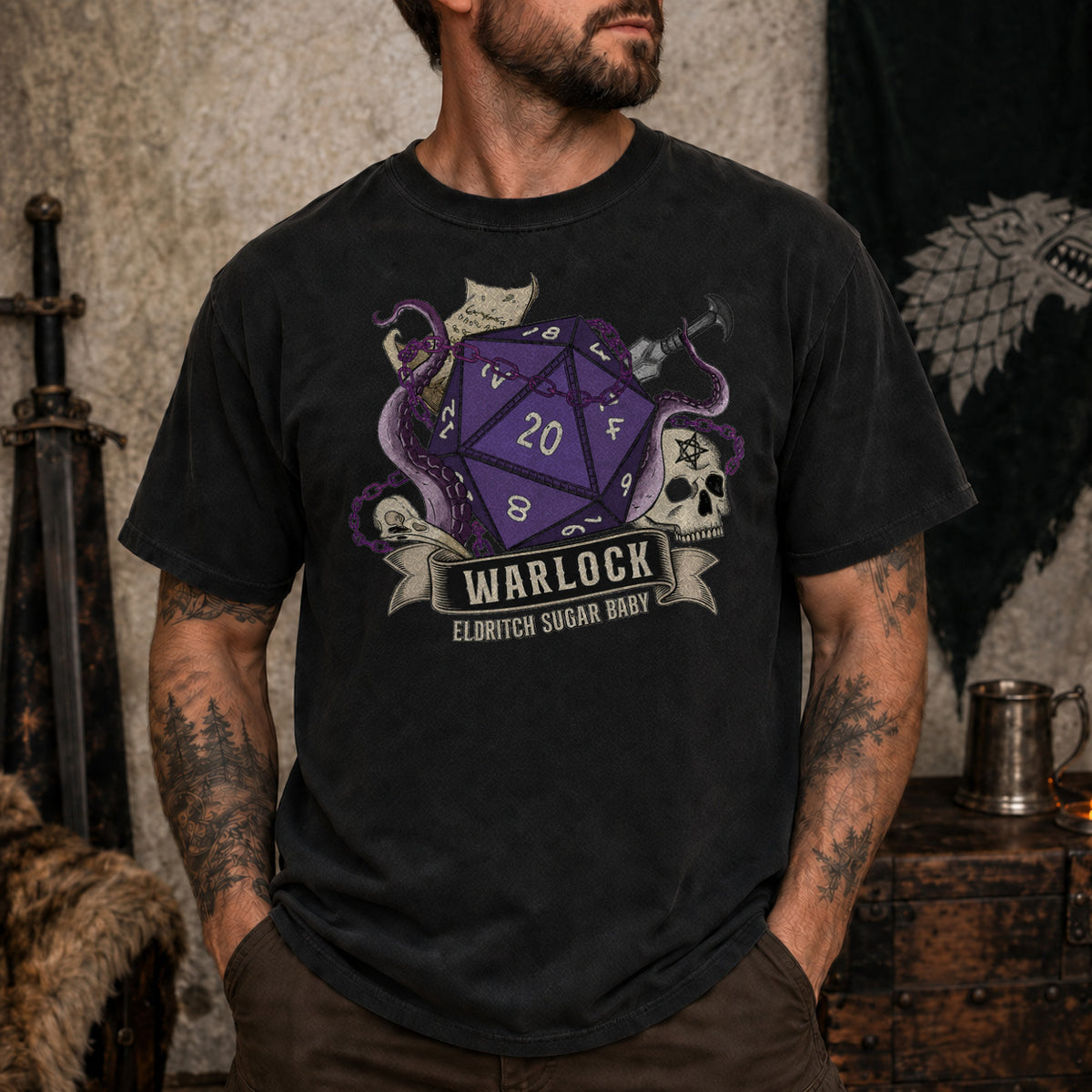 Eldritch Sugar Baby - DnD T-Shirt D&D lifestyle image