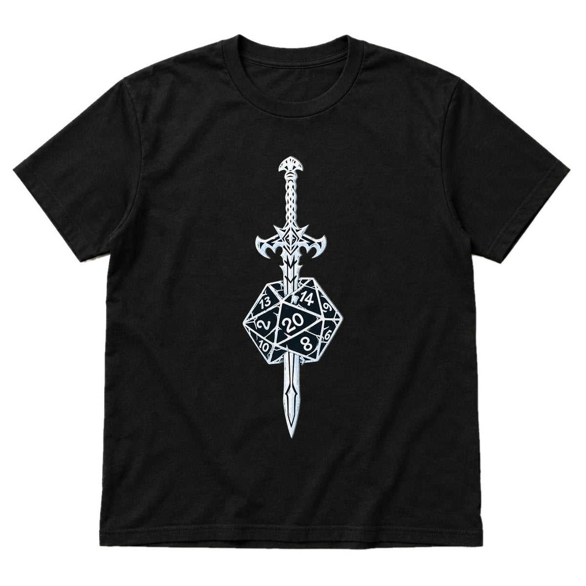 Sword & Dice - DnD T-Shirt main product image on white background