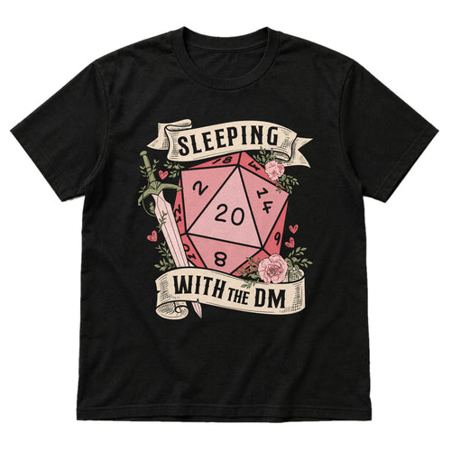 Sleeping with the DM - DnD T-Shirt main product image on white background