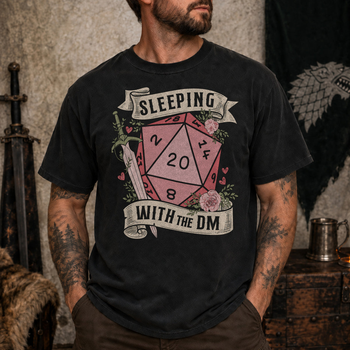 Sleeping with the DM - DnD T-Shirt D&D lifestyle image