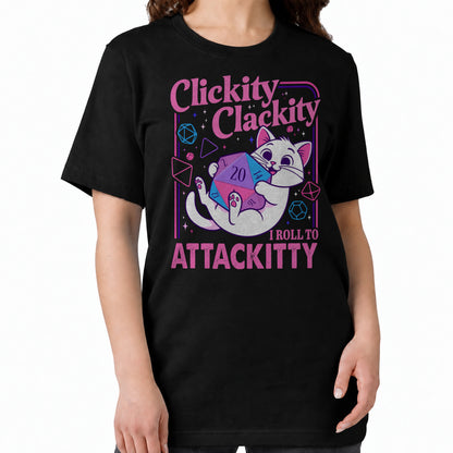 Clickity Clackity Roll to Attackity - DnD T-Shirt women fit image