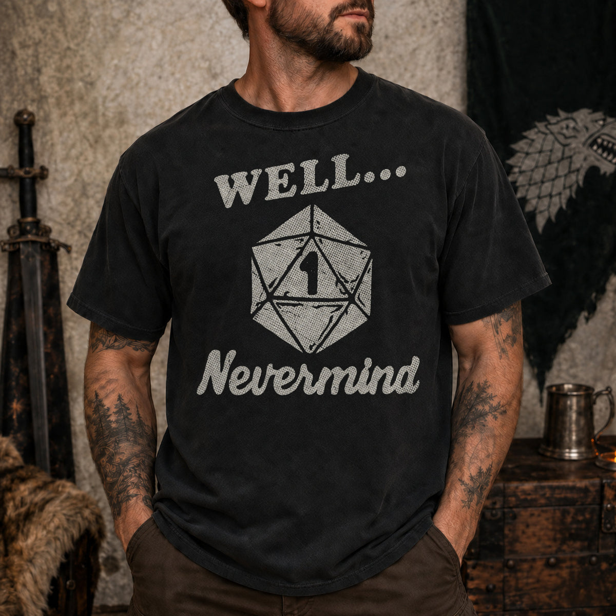 Well… Nevermind - DnD T-Shirt D&D lifestyle image