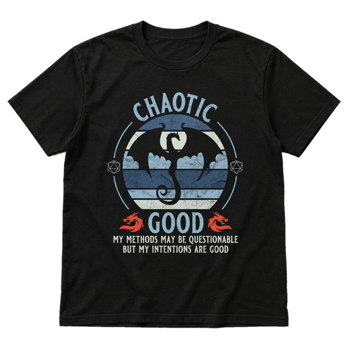 Chaotic Good - DnD T-Shirt main product image on white background
