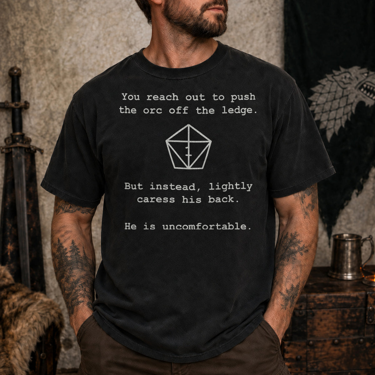 Uncomfortable Natural One - DnD T-Shirt D&D lifestyle image